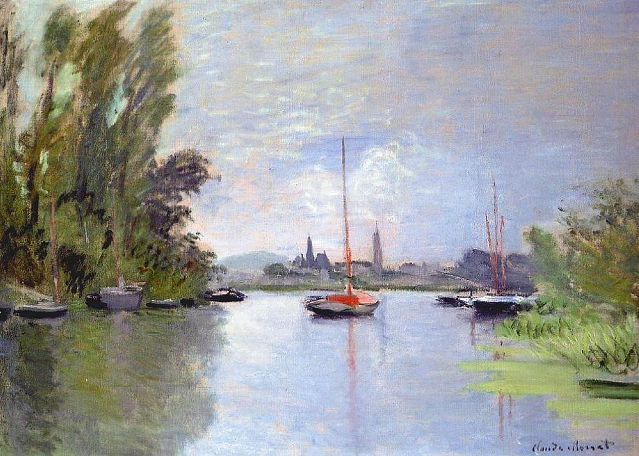 Argenteuil Seen from the Small Arm of the Seine 1872